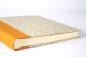 Preview: Nice photo album "Vroni", orange yellow photo album, handmade